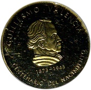 1000 Pesos Guillermo Valencia, Colombia, 1973 reverse image