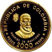 2000 Pesos City of Santa Marta obverse image