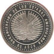 5000 Pesos Organization of American States reverse image