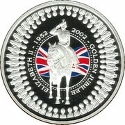 1 Dollar - Elizabeth II 4th Portrait - Golden Jubilee Of Accession, Australia, 2002 reverse image
