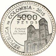 5000 Pesos Laura Montoya obverse image