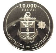 10 000 Pesos Maracaibo Naval Battle obverse image