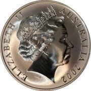 1 Dollar - Elizabeth II 4th Portrait - Silver Kangaroo obverse image