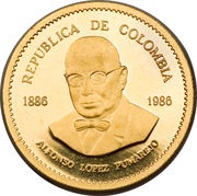 40 000 Pesos Alfonso Lopez-Pumarejo obverse image