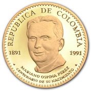 100 000 Pesos Mariano Ospina Perez obverse image