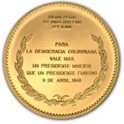 100 000 Pesos Mariano Ospina Perez, Colombia, 1991 reverse image