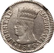 2 Reales Pre-republican - Cundinamarca, Colombia, 1815-1816 reverse image