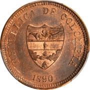 2 Centavos Pattern; Cundinamarca obverse image