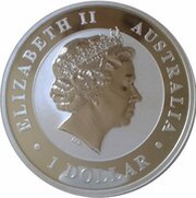 1 Dollar - Elizabeth II 4th Portrait - Australian Kookaburra obverse image