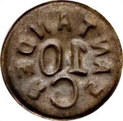10 Centavos Province of Santander reverse image