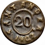 20 Centavos Province of Santander obverse image