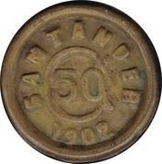 50 Centavos Province of Santander obverse image