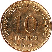 10 Francs reverse image