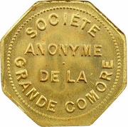 1 Franc Société Anonyme Token Coinage; Brass obverse image