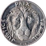 10 Francs, Republic of the Congo, 1965 reverse image