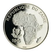 500 Nouveaux Zaïres Leopard obverse image