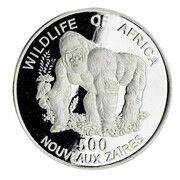 500 Nouveaux Zaïres Gorilla, Republic of the Congo, 1996 reverse image