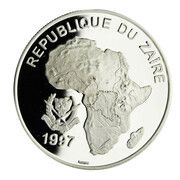1000 Nouveaux Zaïres Portuguese Caravel obverse image
