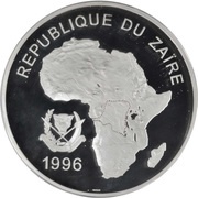 5000 Nouveaux Zaïres Leopard obverse image
