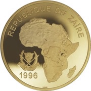 10 000 Nouveaux Zaïres Leopard obverse image
