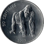 50 Centimes Gorilla reverse image