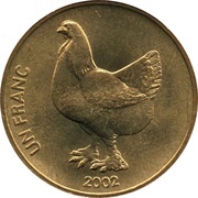 1 Franc Chicken, Republic of the Congo, 2002 reverse image