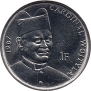 1 Franc Pope John Paul II, Republic of the Congo, 2004 reverse image