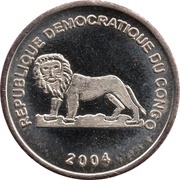 1 Franc African Golden Cat obverse image
