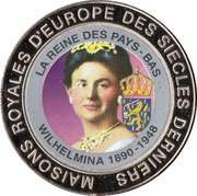 5 Francs The Netherlands - Queen Wilhelmina, Republic of the Congo, 1999 reverse image