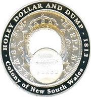 1 Dollar - Elizabeth II 4th Portrait - Holey Dollar and Dump, Australia, 2003 reverse image