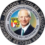 5 Francs Liechtenstein - Prince Hans-Adam II, Republic of the Congo, 1999 reverse image