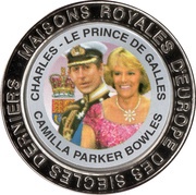 5 Francs United Kingdom - Prince Charles and Camilla Parker Bowles, Republic of the Congo, 1999 reverse image