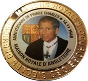 5 Francs United Kingdom - Prince Charles, older, Republic of the Congo, 1999 reverse image