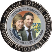 5 Francs The Netherlands - Prince Maurits and Princess Marilène, Republic of the Congo, 1999 reverse image
