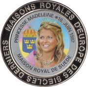 5 Francs Sweden - Princess Madeleine, Republic of the Congo, 1999 reverse image