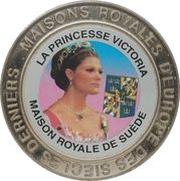5 Francs Sweden - Princess Victoria, Republic of the Congo, 1999 reverse image