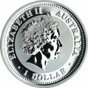 1 Dollar - Elizabeth II 4th Portrait - Year of the Monkey - Silver Bullion Coin obverse image