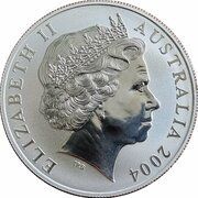 1 Dollar - Elizabeth II 4th Portrait - Silver Kangaroo obverse image