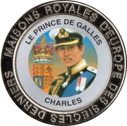 5 Francs United Kingdom - Prince Charles, younger, Republic of the Congo, 1999 reverse image