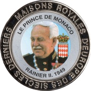 5 Francs Monaco - Prince Rainier III, Republic of the Congo, 1999 reverse image
