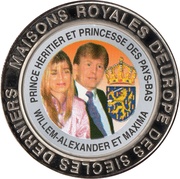 5 Francs The Netherlands - Prince Willem-Alexander and Princess Maxima, Republic of the Congo, 1999 reverse image