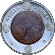 1 Dollar - Elizabeth II 4th Portrait - Last Australian Penny reverse image