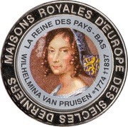5 Francs The Netherlands - Queen Wilhelmine of Prussia, Republic of the Congo, 1999 reverse image