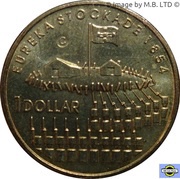 1 Dollar - Elizabeth II 4th Portrait - Eureka Stockade, Australia, 2004 reverse image