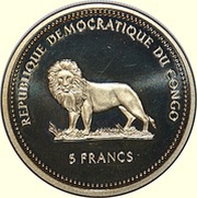5 Francs Parrot obverse image