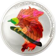 5 Francs Bird of Paradise, Republic of the Congo, 2004 reverse image
