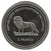 5 Francs Emperor fish obverse image