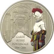5 Francs Swiss Guard, Republic of the Congo, 2006 reverse image