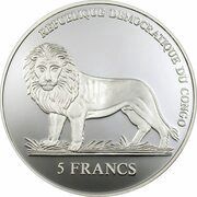 5 Francs Jean Paul II obverse image
