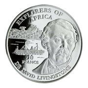 10 Francs Livingstone, Republic of the Congo, 1999 reverse image